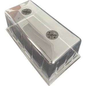 迷你温室透明盖 托盘配套透明盖(高20cm)[有气阀]